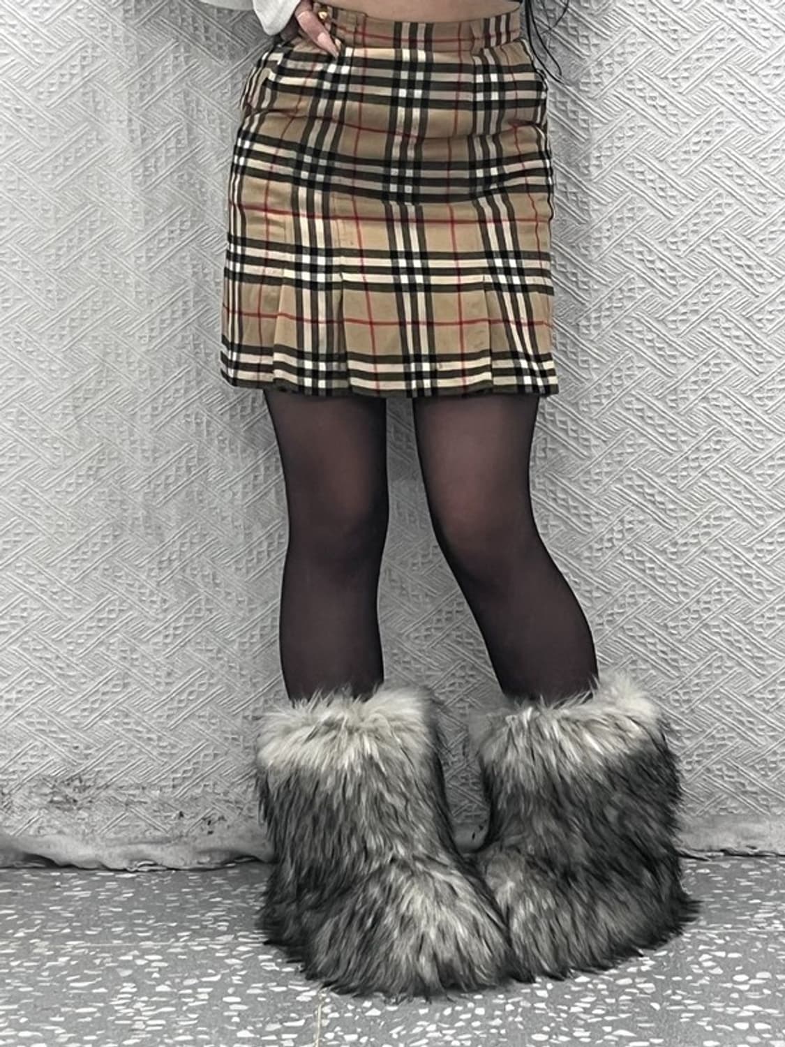 버버리 빈티지 모리 노바체크 울 미니스커트 24인치 C08273 상품이미지2