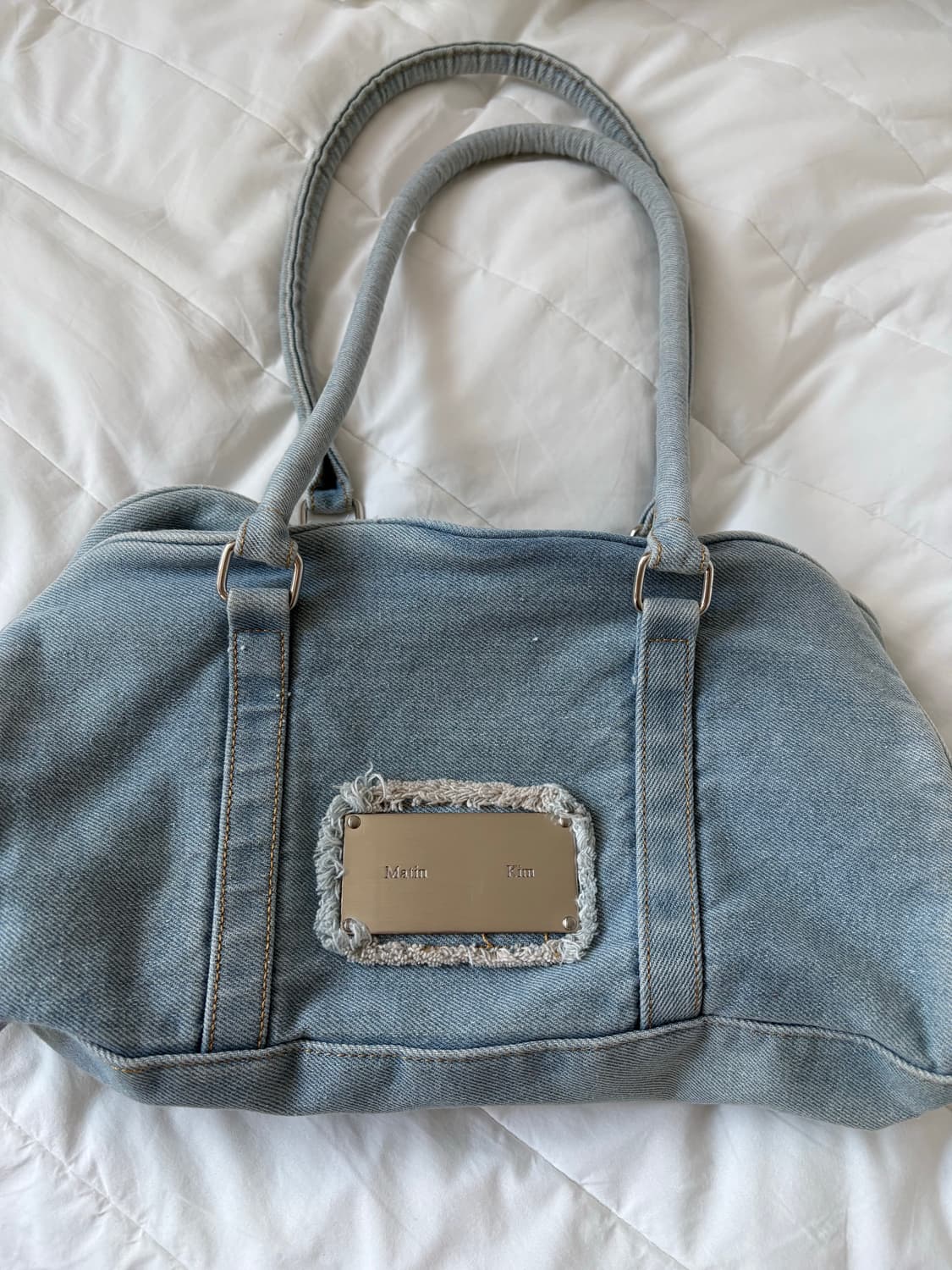 마뗑킴 스포티 토트백 데님 상품이미지1
