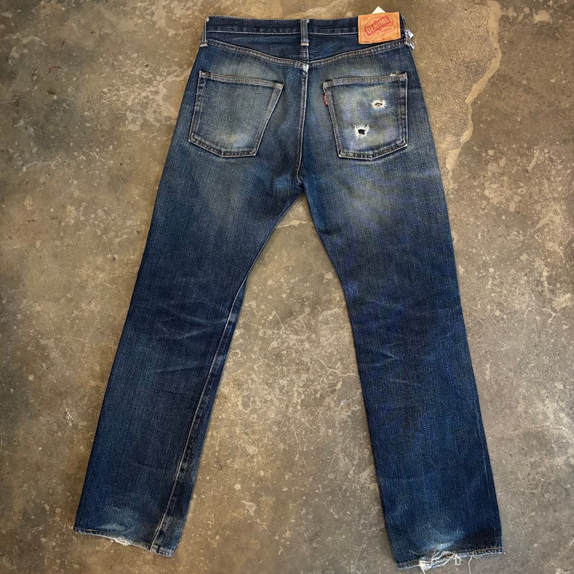 90년대 일본 드님 66타입 셀비지 데님 팬츠 상품이미지5