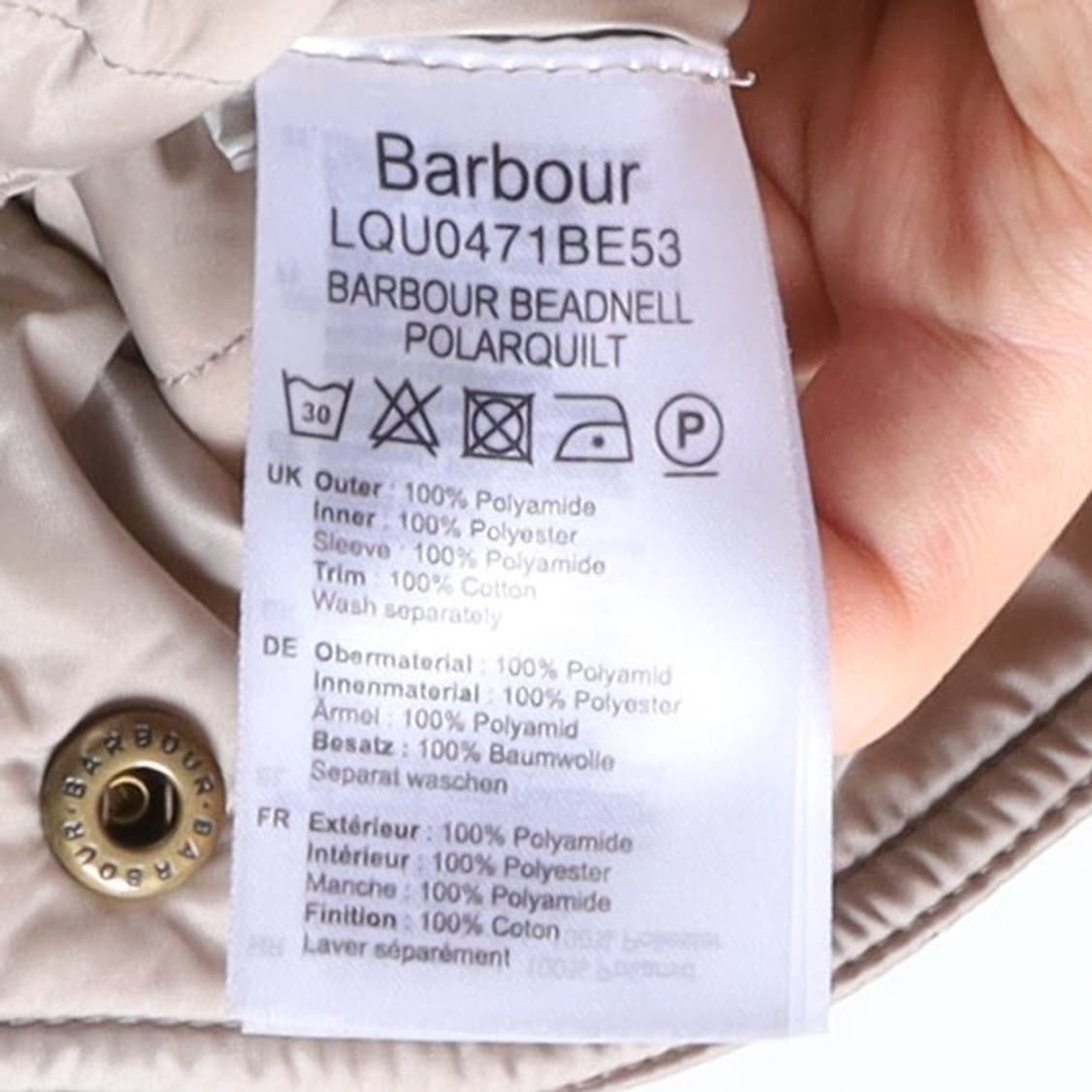 바버 Barbour Beadnell Polarquilt Jacket 
 상품이미지9