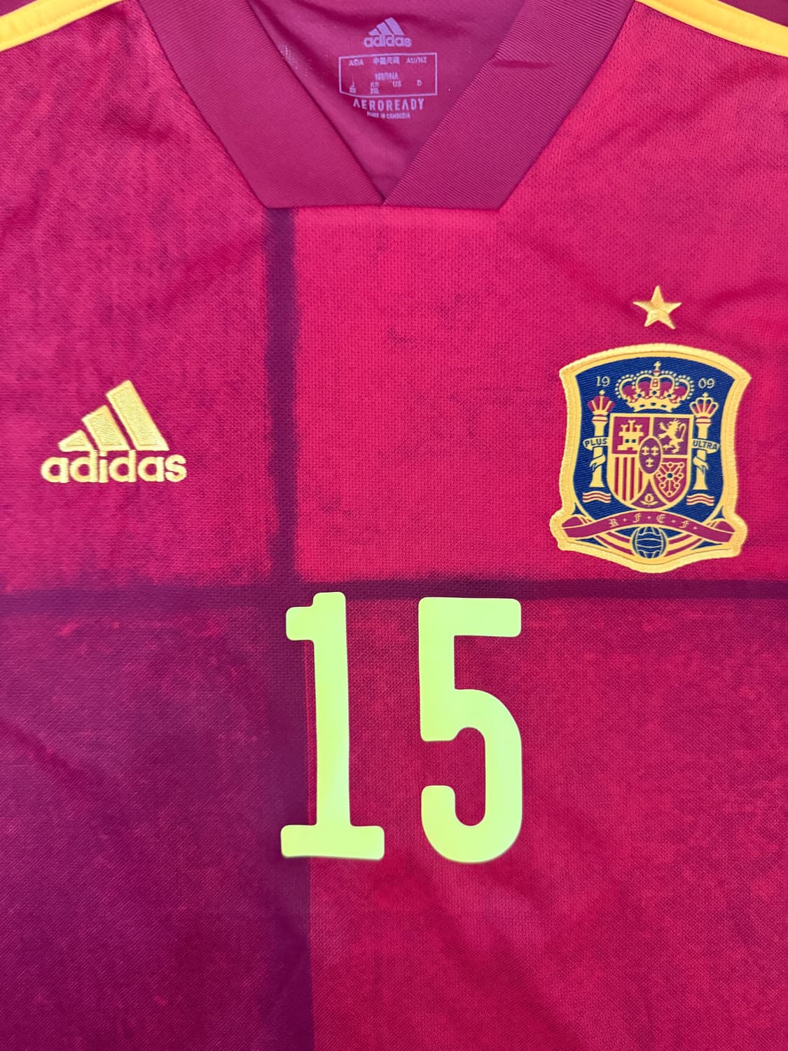 [2XL/110]2020 스페인 국대 홈 라모스 FR8361 상품이미지3