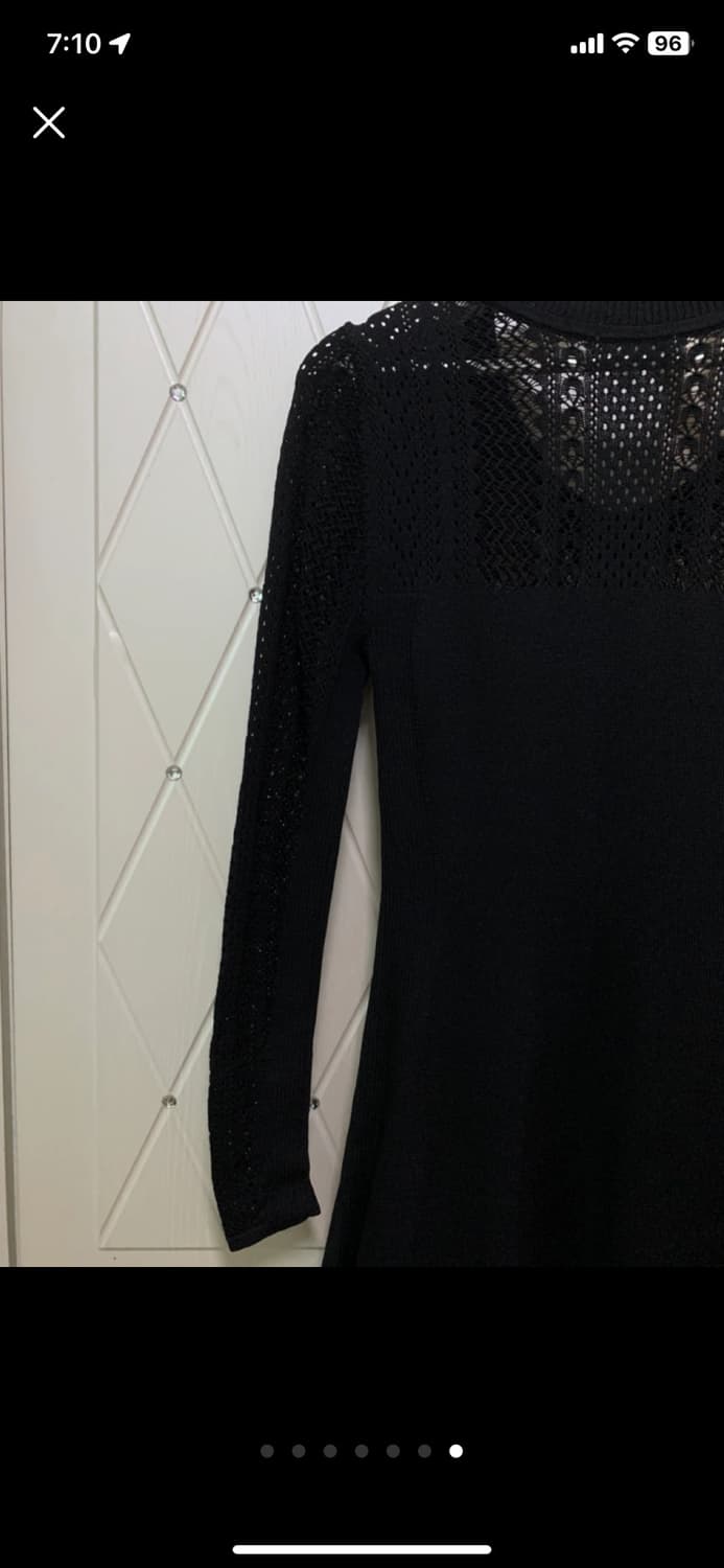 (한번착용)h&m 블랙 레이스 a라인 원피스 상품이미지7