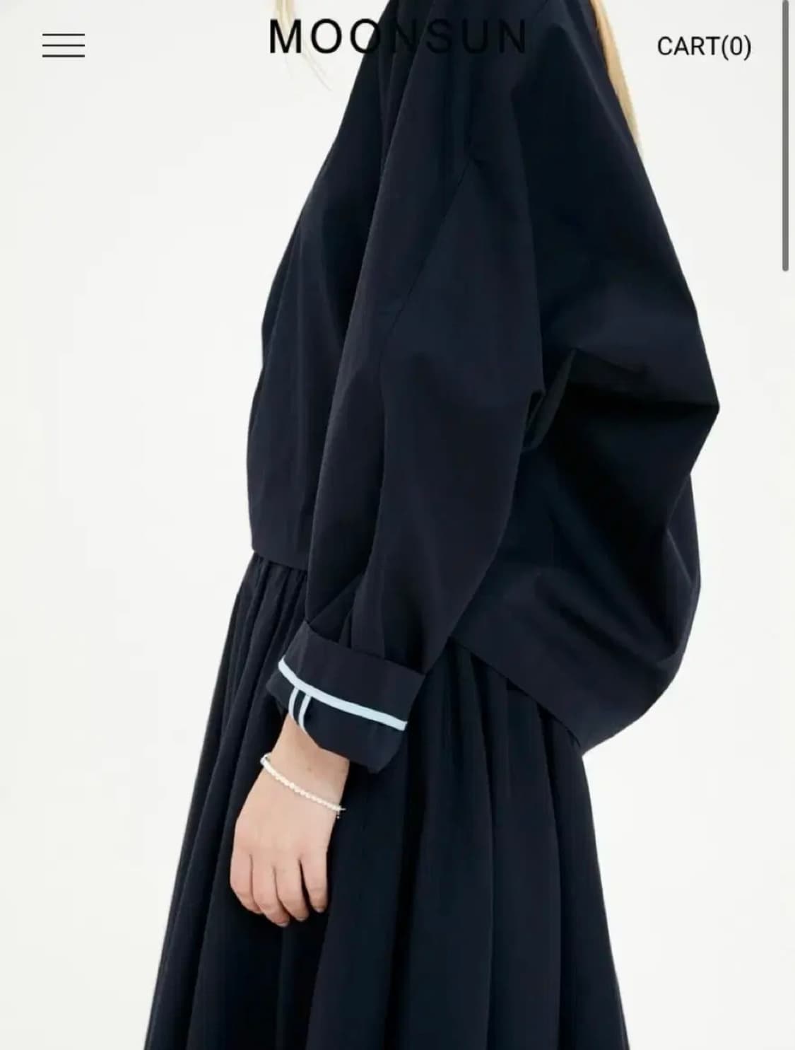 문선 MOONSUN 코튼 브이넥 블라우스 상품이미지3