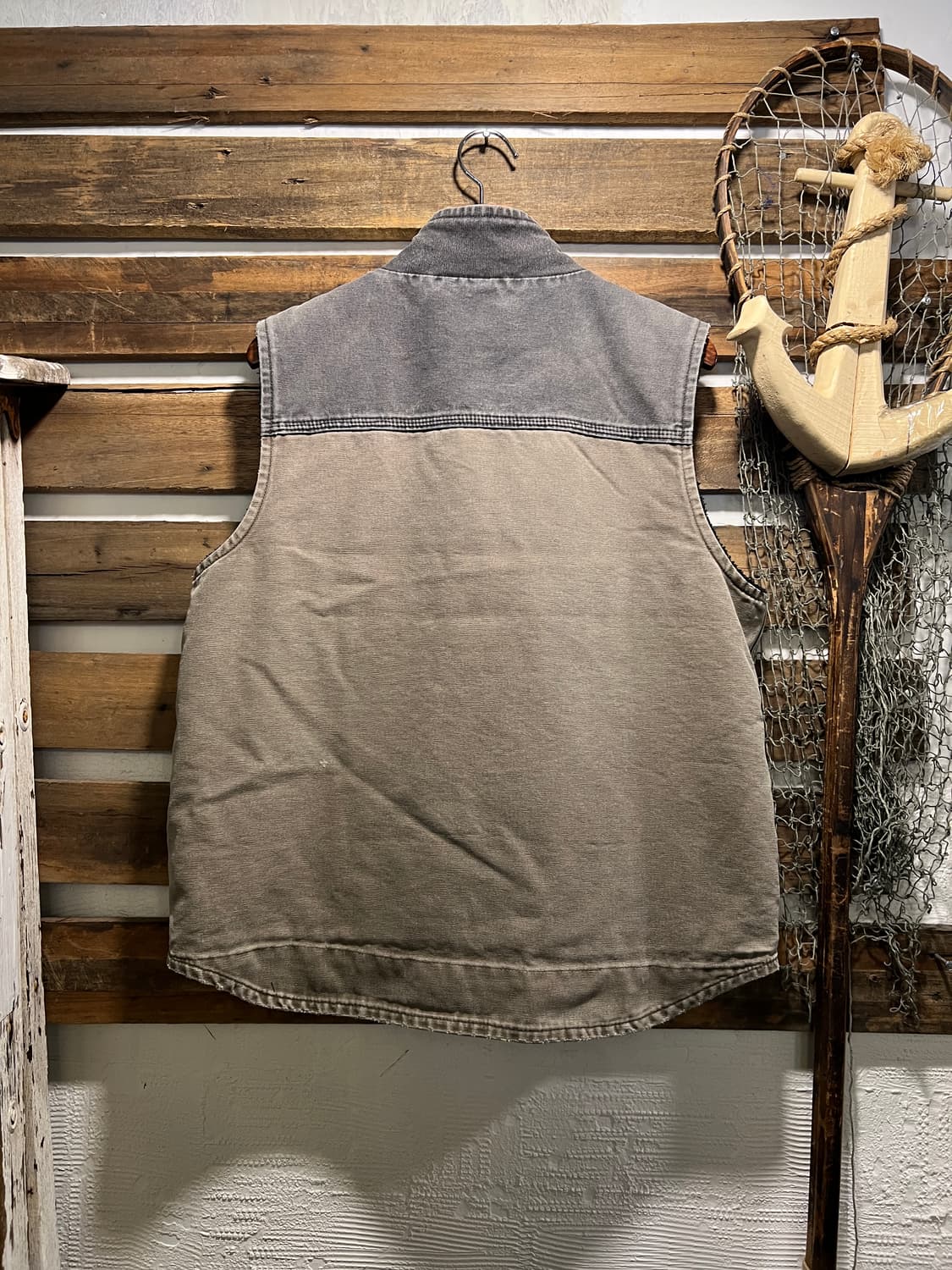 [M]칼하트 USA 쉐르파 라이닝 빈티지 워싱 워크 베스트 상품이미지6