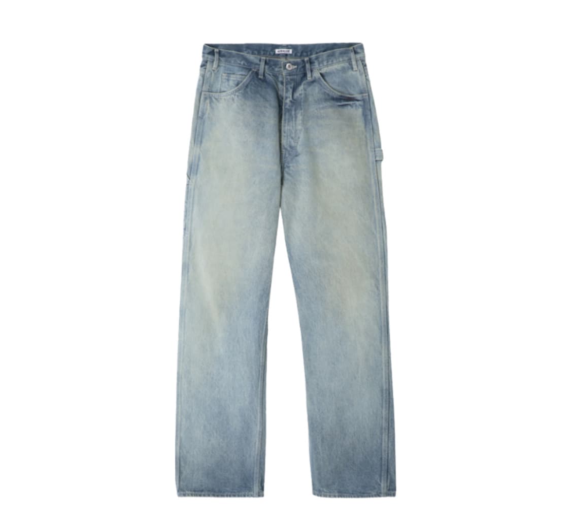 오라리 24FW 페이디드 인디고 페인터 헤비 데님 중청 상품이미지1