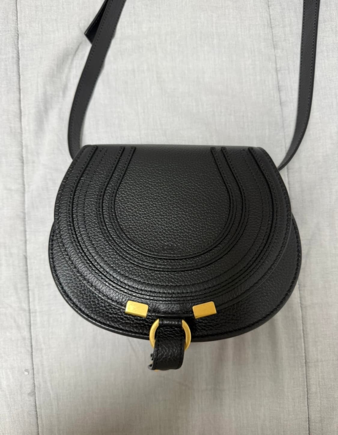 끌로에 블랙 마르씨 스몰 새들백 상품이미지1