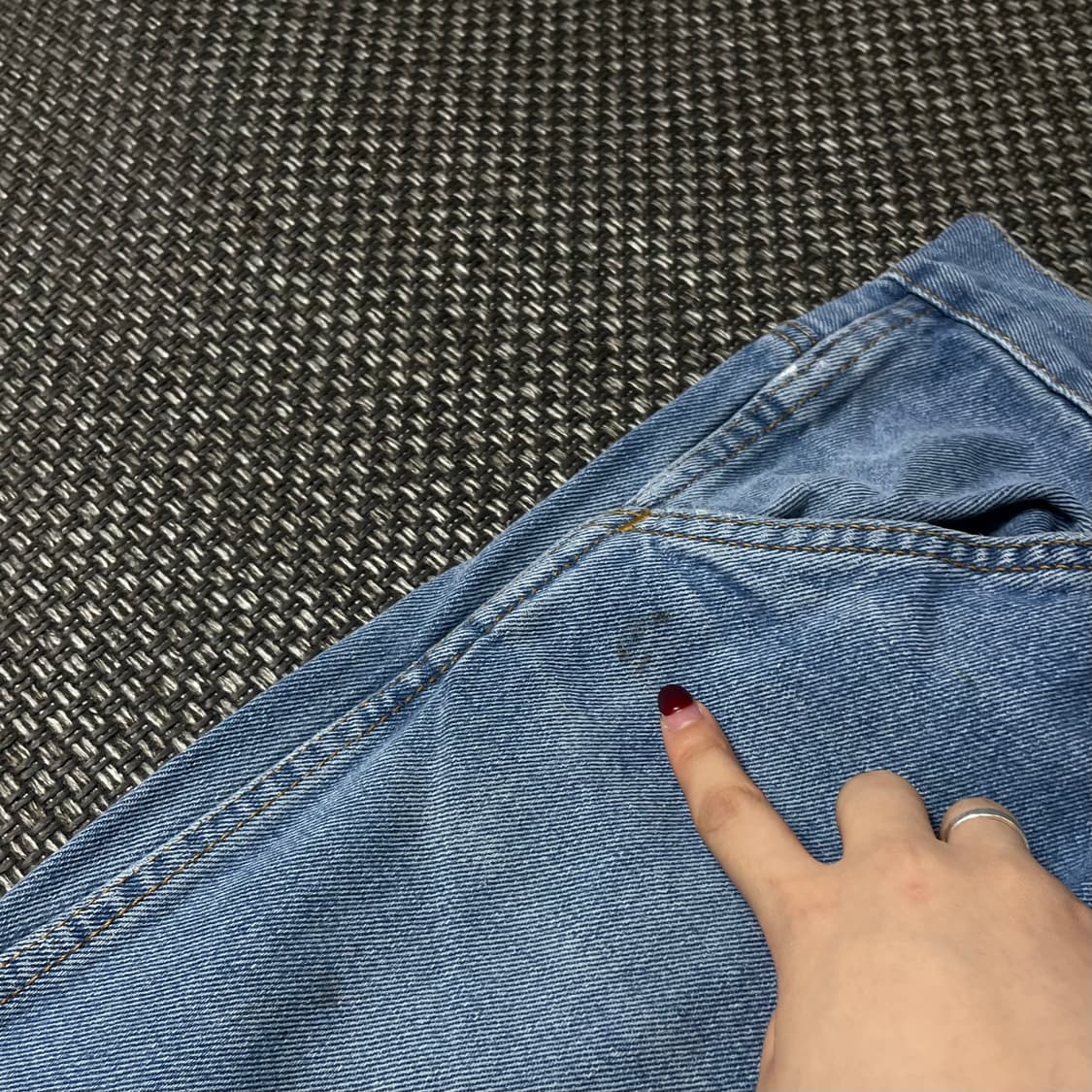 (32) 블루마운틴 연청 백카펜터 데님 팬츠 상품이미지6