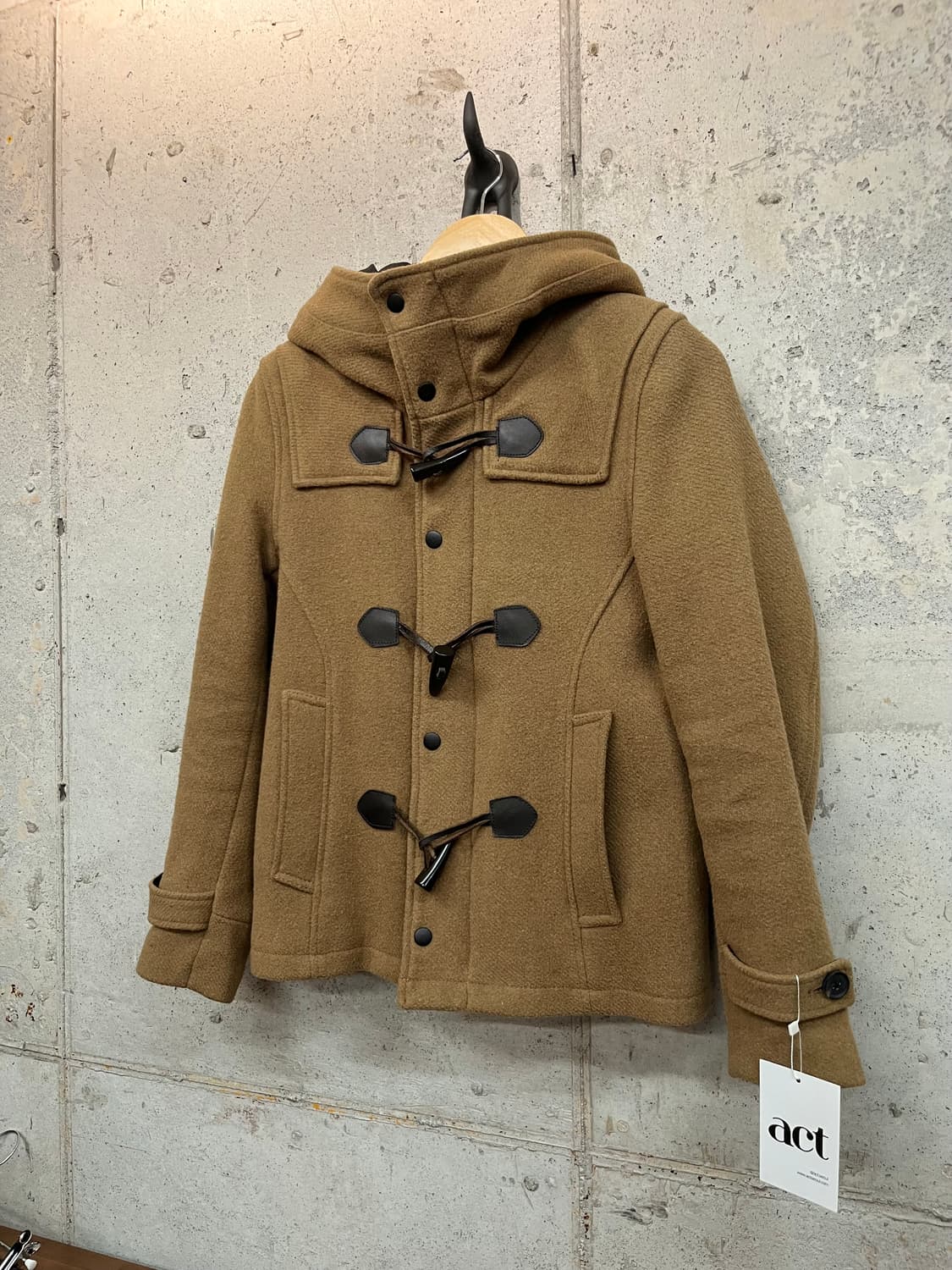 HARE 더플 코트 브라운 상품이미지5