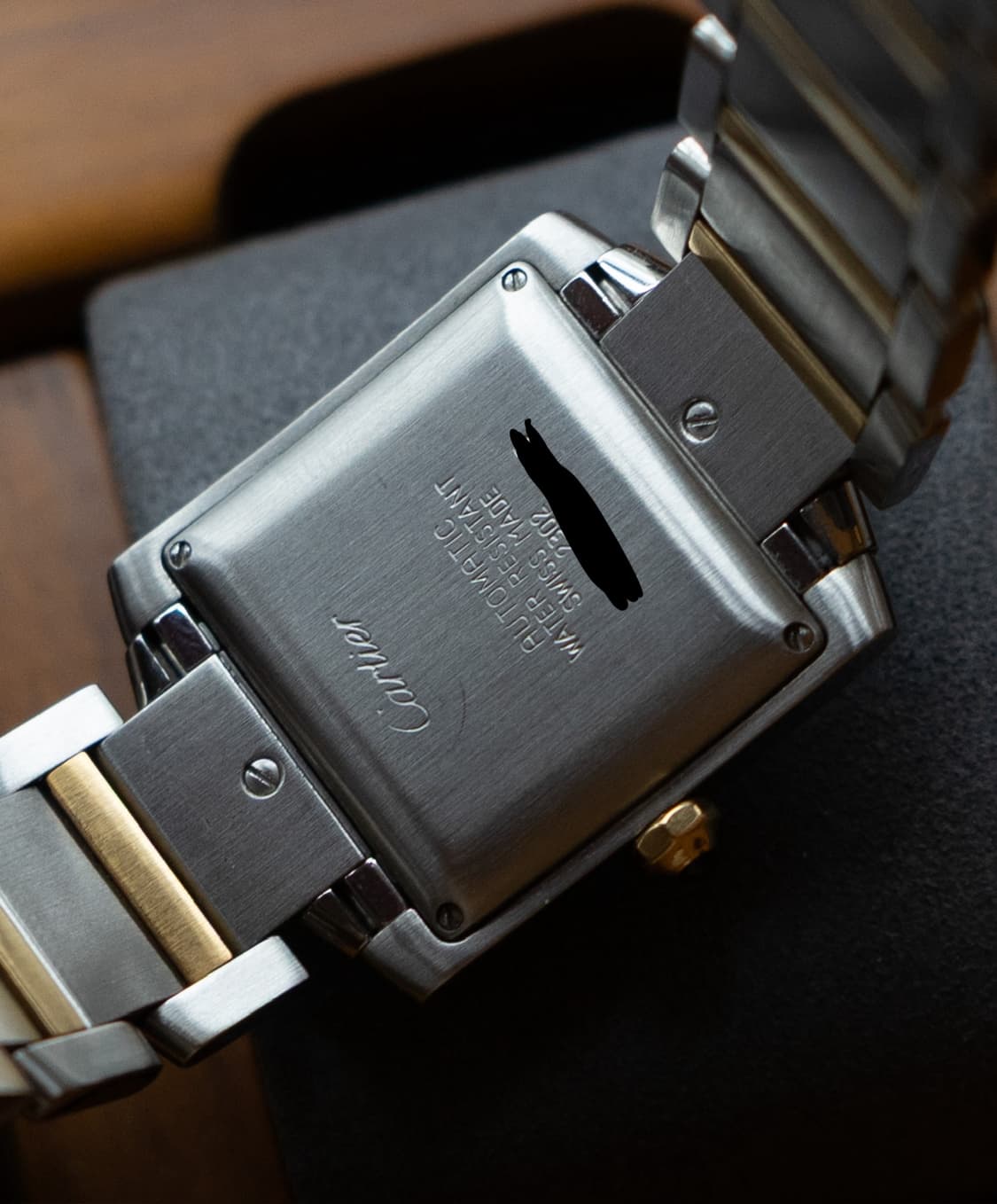 까르띠에 탱크 프랑세즈 라지 콤비 오토매틱 시계 상품이미지2