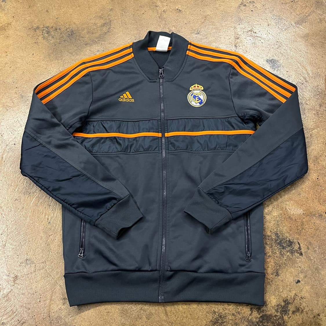[정품/95] 아디다스 레알마드리드 트랙 자켓 져지 블랙 오렌지 b10 상품이미지2