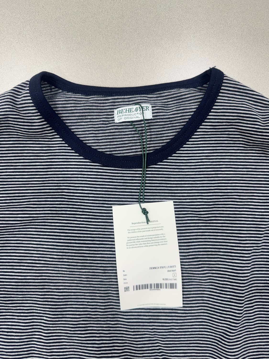 BEHEAVYER CREWNECK STRIPE L.S SHIRTS 상품이미지2