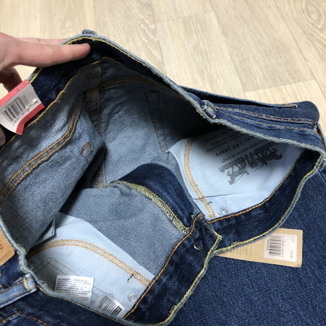 (38) 새상품 리바이스 Levi's 505 레귤러핏 중청 데님 상품이미지6