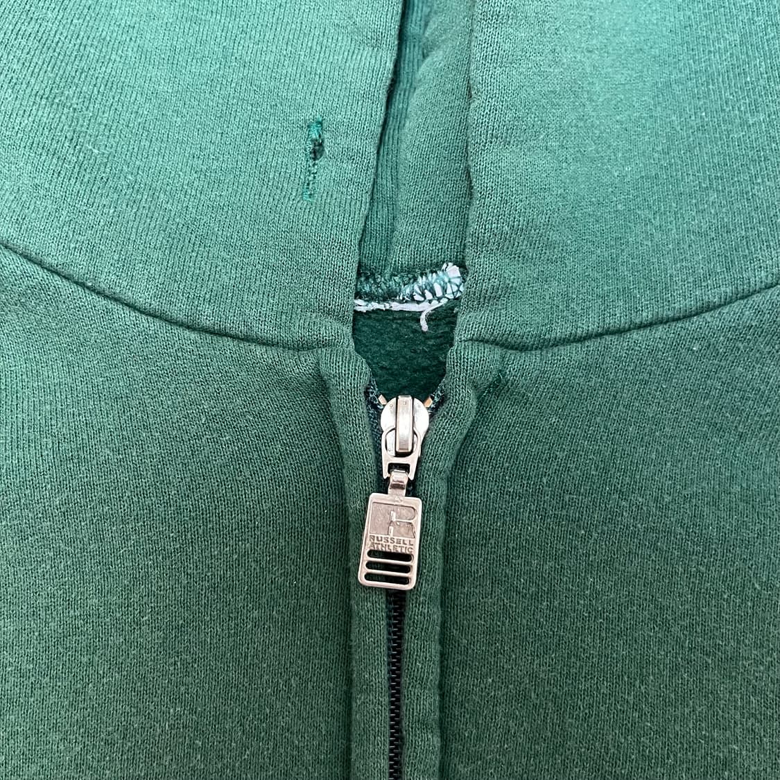 [XL] 90s 빈티지 러셀 후드집업 그린 상품이미지3