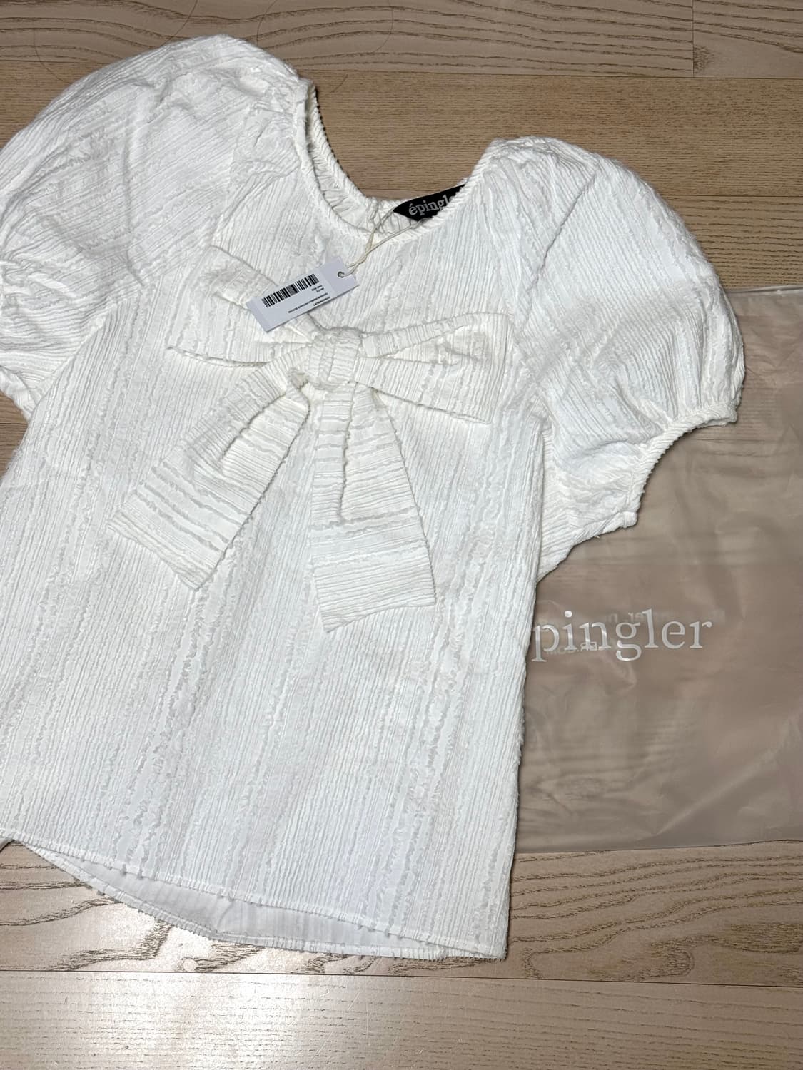 에핑글러 ORIGAMI RIBBON PATCHED BLOUSE 상품이미지1