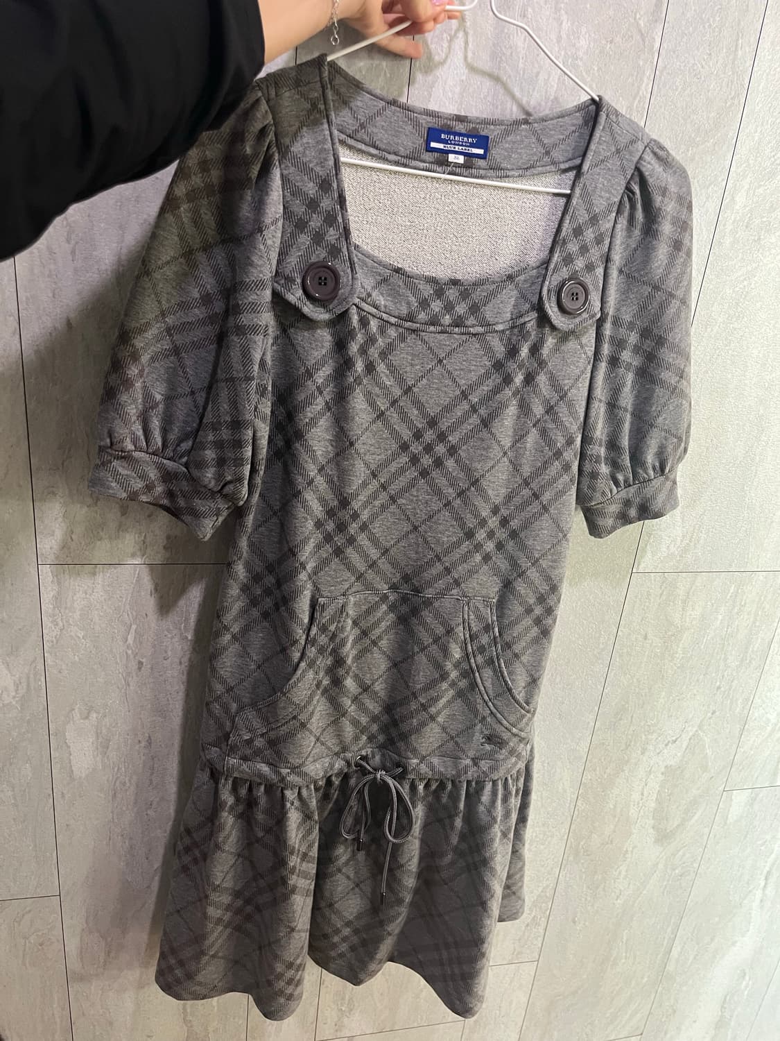 그레이 버버리 블루라벨 체크노바원피스 상품이미지2