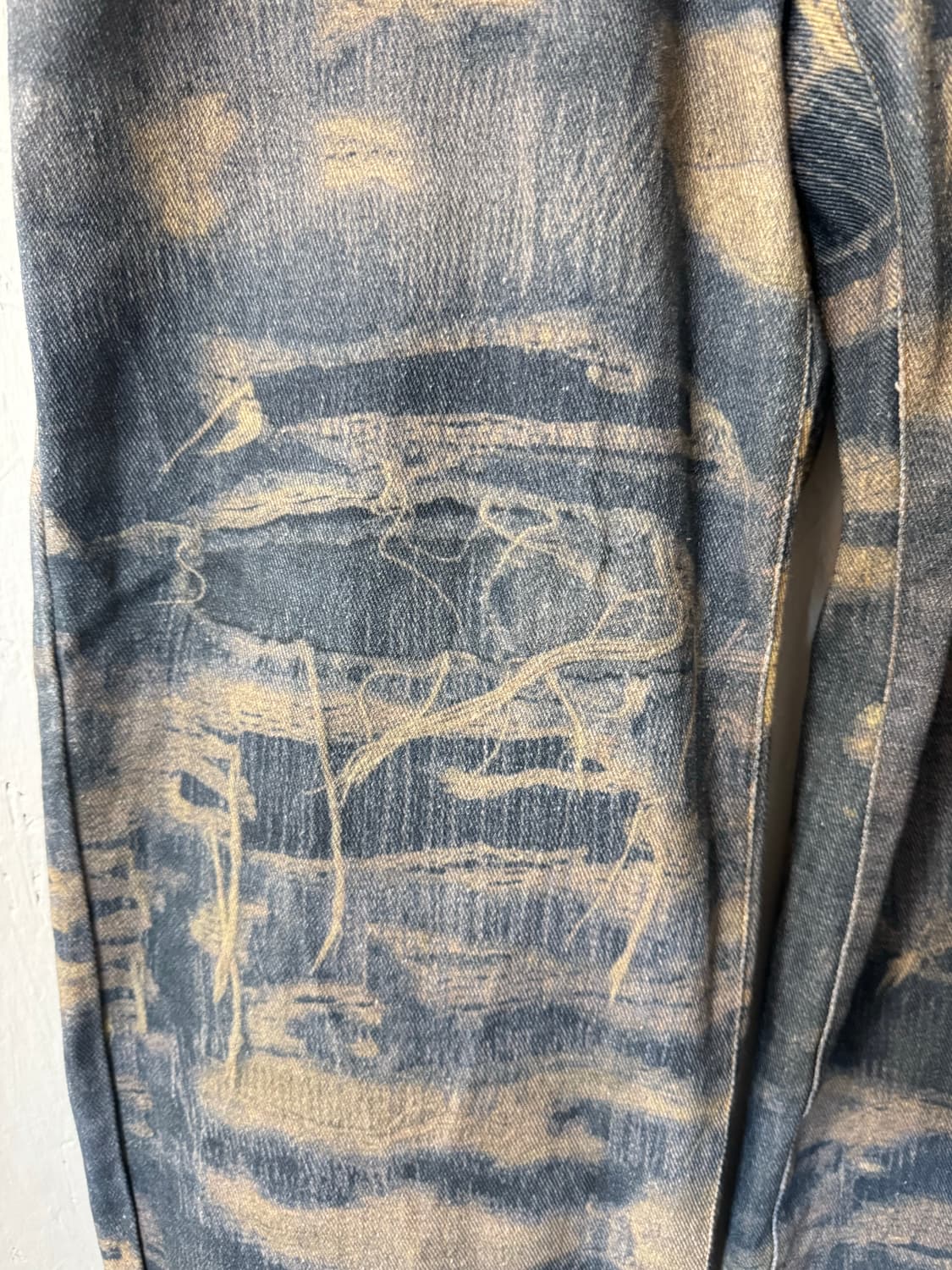 노브랜드 워싱 데님 프린팅 팬츠 3 size 상품이미지2