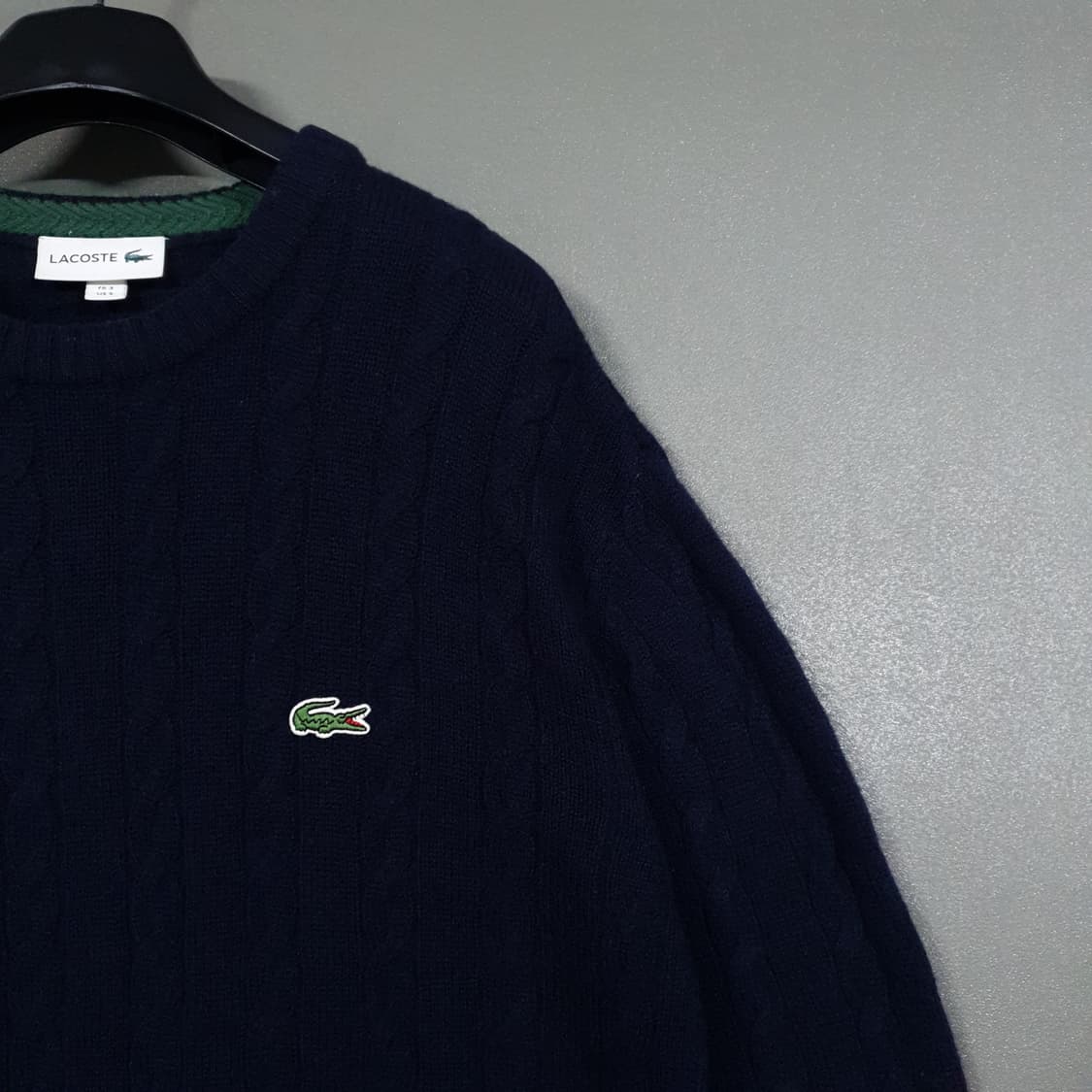국내 95) 라코스테 신형 20FW 크록 케이블 니트 꽈배기 스웨터 상품이미지2