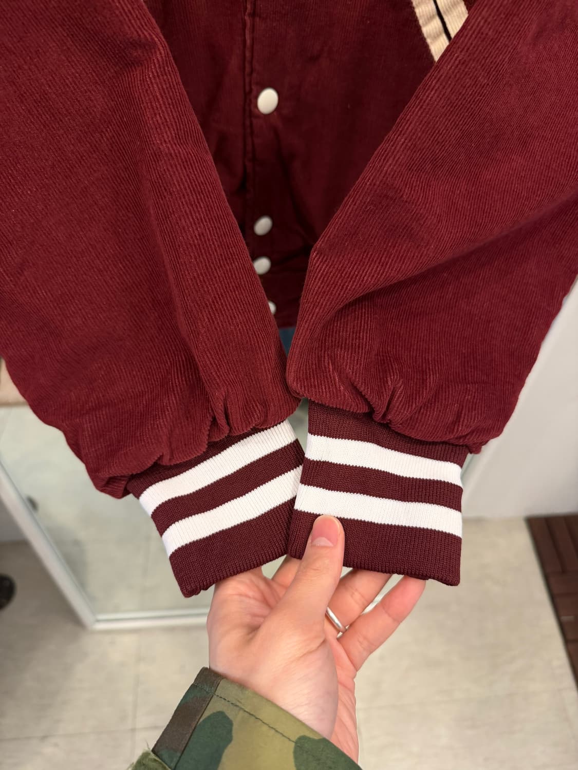 90s Holloway 할로웨이 코듀로이 바시티 자켓 (made USA) 상품이미지5