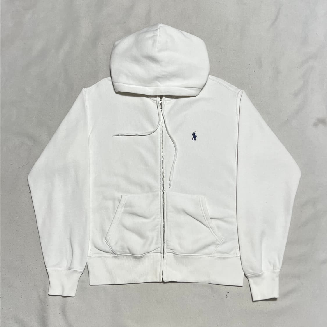 S 폴로랄프로렌 여성용 화이트 후드집업 상품이미지2