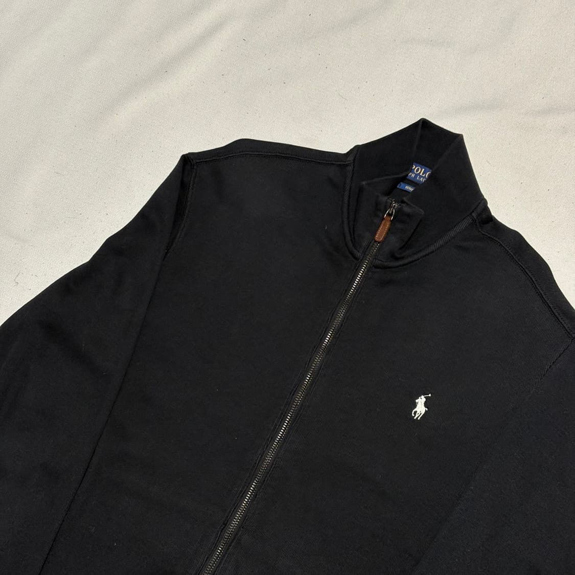 M 폴로랄프로렌 코튼 블랙 니트 집업 상품이미지1