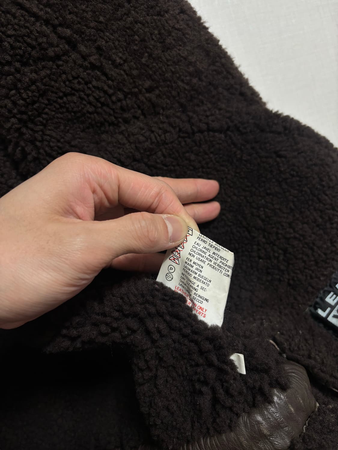 빔즈 레더무스탕 브라운 상품이미지8