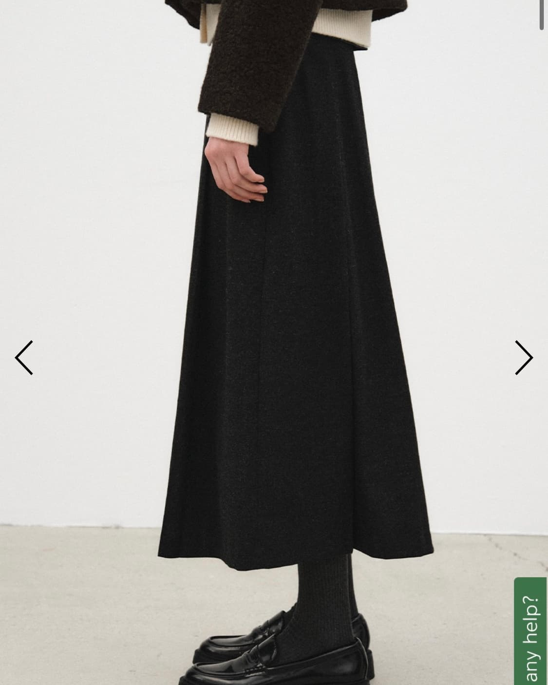 brenda brenden wool pleats skirt 상품이미지2