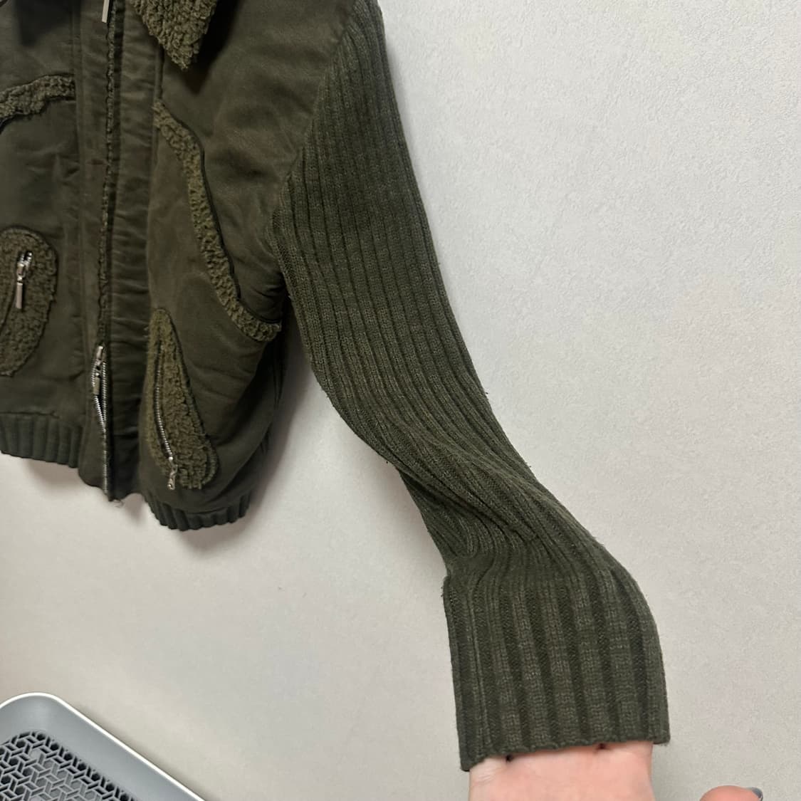 y2k 디테일 니트 집업 상품이미지2