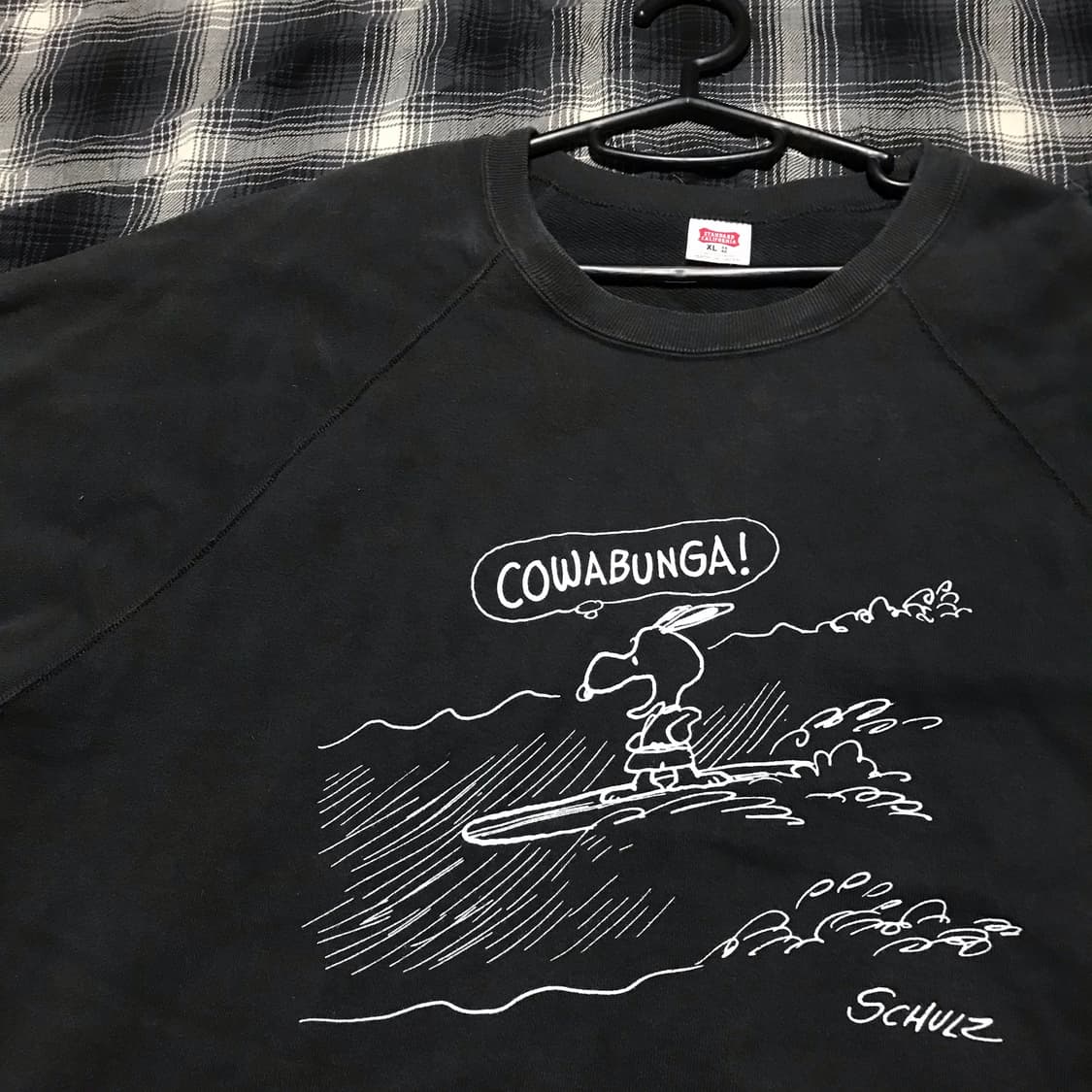 재팬 스탠다드 캘리포니아 x 피너츠 워시드 그레이 스웻 xl 상품이미지3