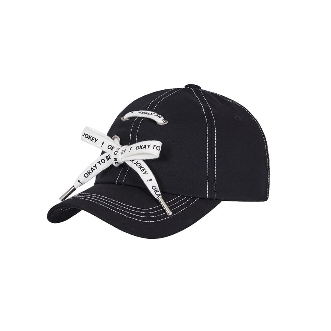 오케이투비조끼 슈레이스 볼캡 #블랙 상품이미지1