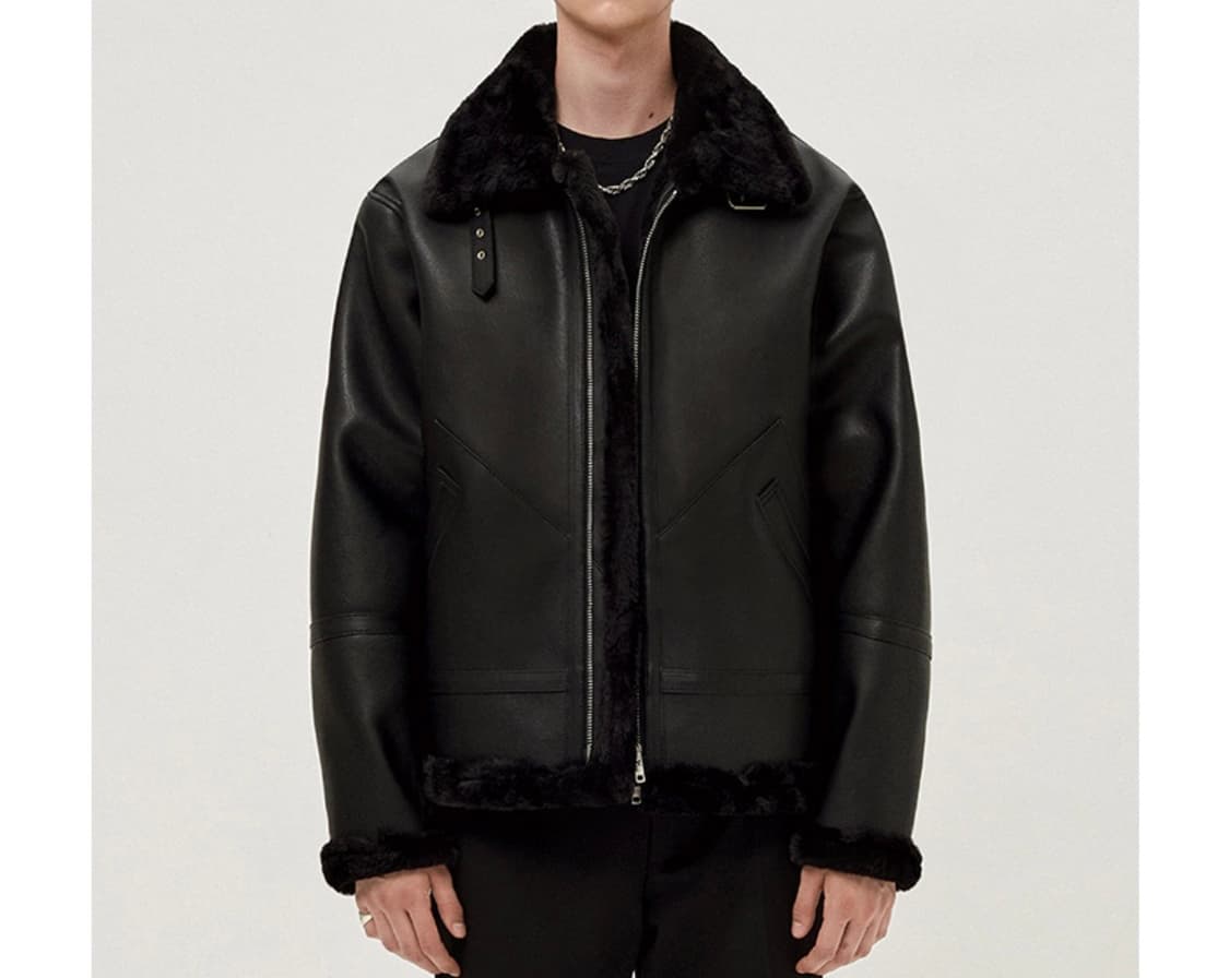 [107] 도프제이슨 비건 무스탕 자켓 상품이미지1