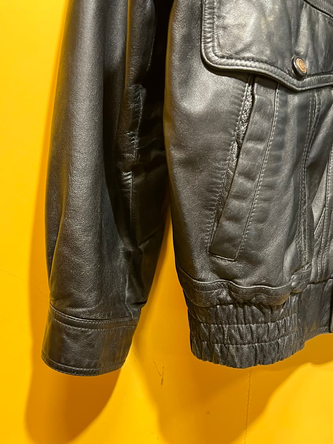 90s [100] MILESTONE 양가죽 빈티지 A2 자켓 상품이미지3