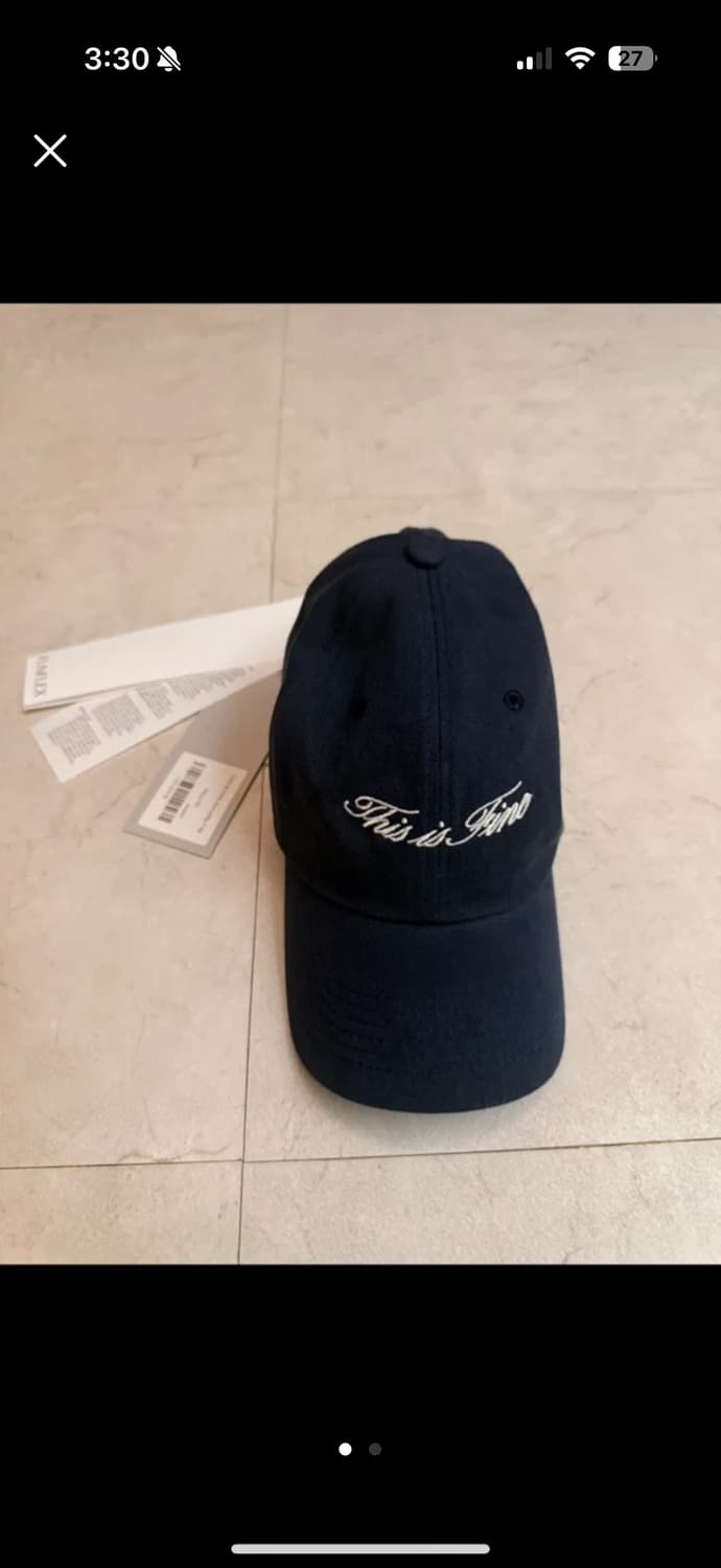 펀플렉스 this is fine 볼캡 네이비 새상품 상품이미지1