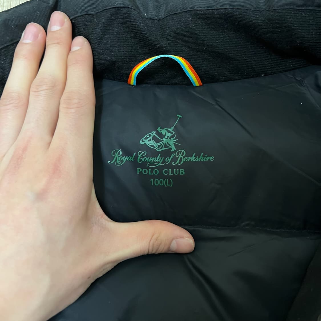 폴로 클럽 남성 덕다운 와펜 롱패딩 L/100  상품이미지5