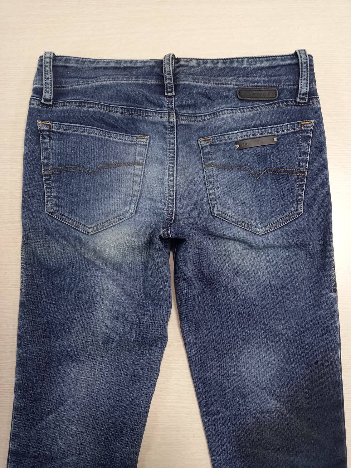 25 DIESEL 데미지워싱 스판 슬림일자 리페어진 25-298 상품이미지4