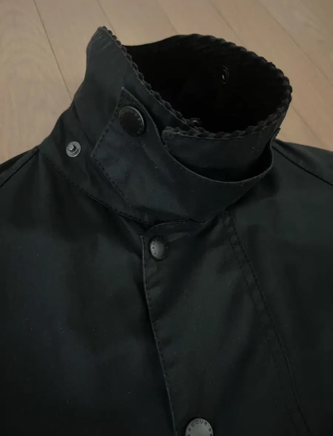 [40] 바버 뷰포트 왁스 자켓 블랙 상품이미지3