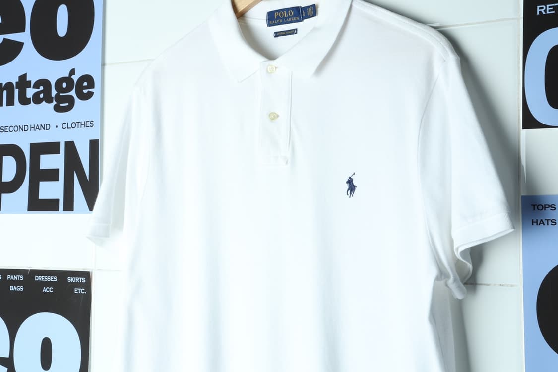 (L-2XL) 폴로 랄프로렌 반팔 카라 티셔츠 USA 화이트-H30552 상품이미지5