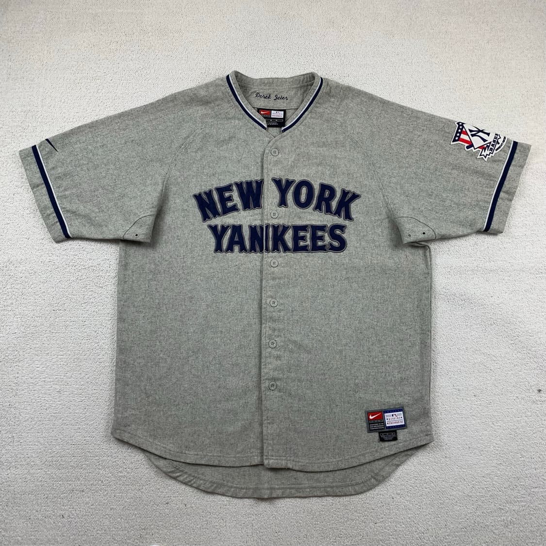 나이키 MLB 뉴욕 양키스 데릭 지터 기념 울 블렌드 유니폼 져지 상품이미지1