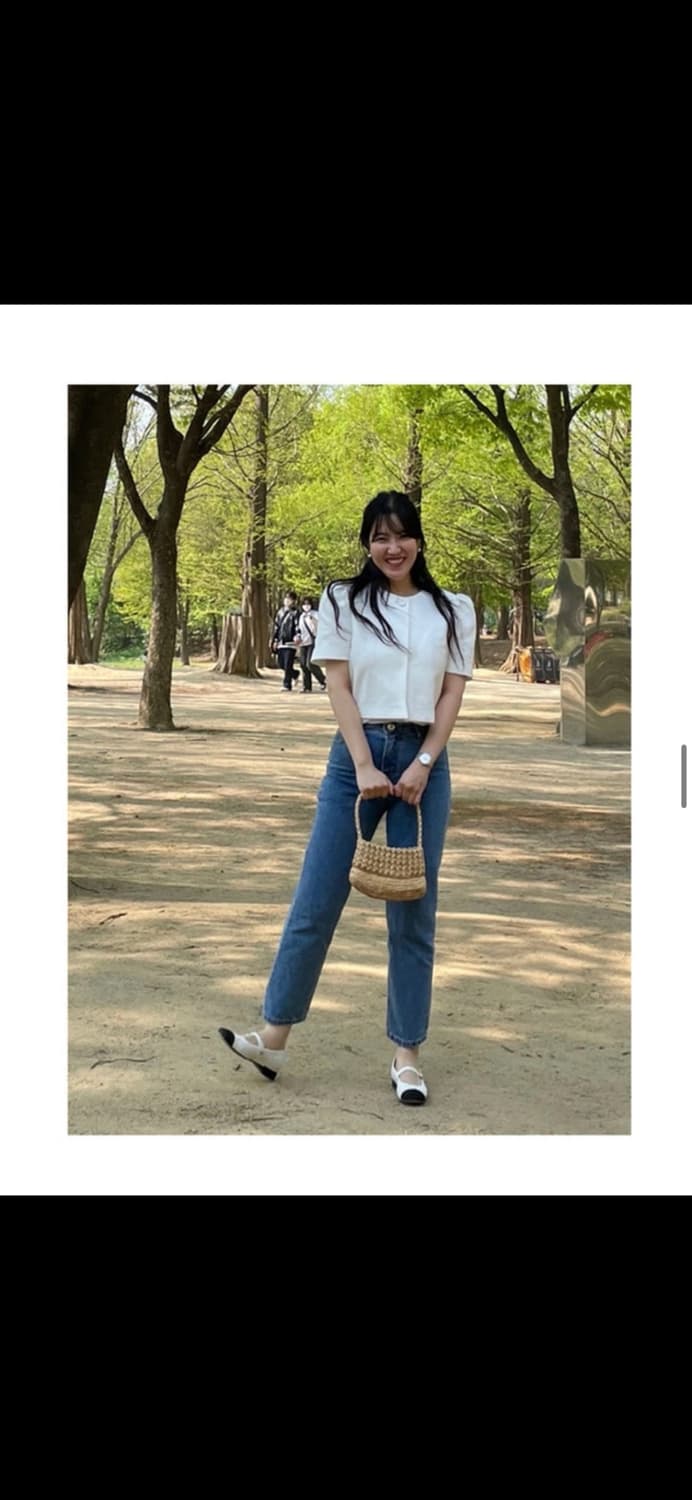 (택 있는 새상품) 유어네임히얼 블라우스 겸 재킷 화이트 S 상품이미지3