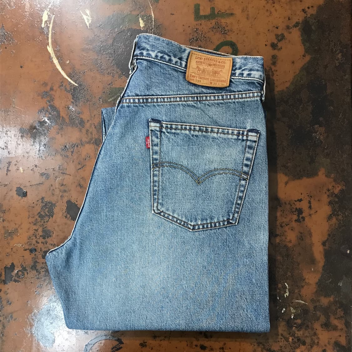 90s 리바이스 504 중청 데님 팬츠 허리 33 사이즈 상품이미지1