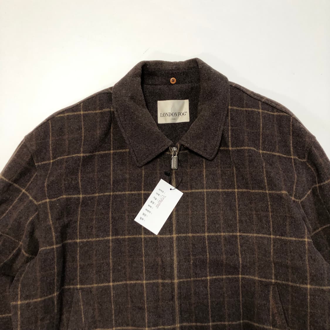 런던포그 체크 울 자켓  상품이미지4