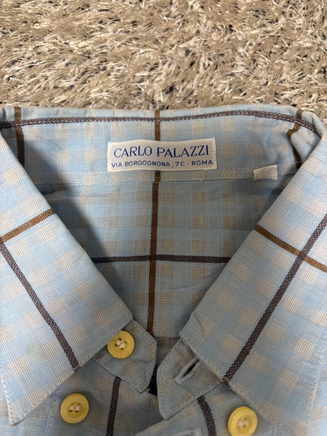 이태리제 CARLO PALAZZI 리넨셔츠 사이즈 105 상품이미지3