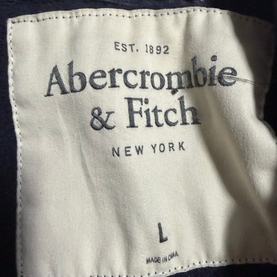 아베크롬비 네이비 후드집업 L 상품이미지3