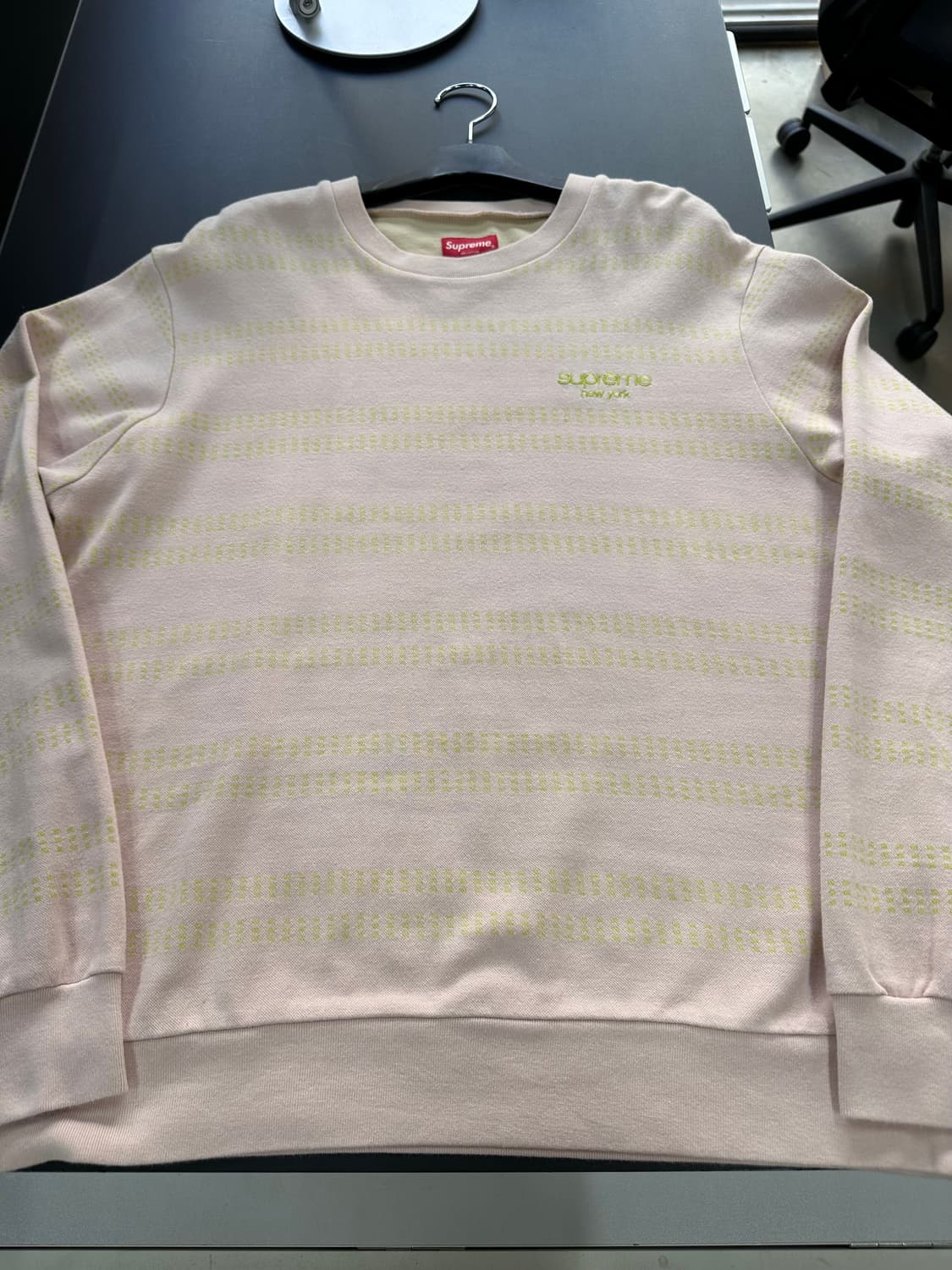 슈프림 18SS 데쉬 스트라이프 크루넥 맨투맨 상품이미지5
