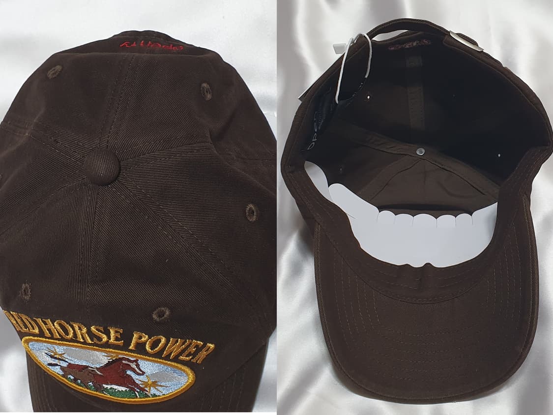 오픈와이와이 브라운 적토마 붉은말 패치 볼캡 모자 상품이미지6