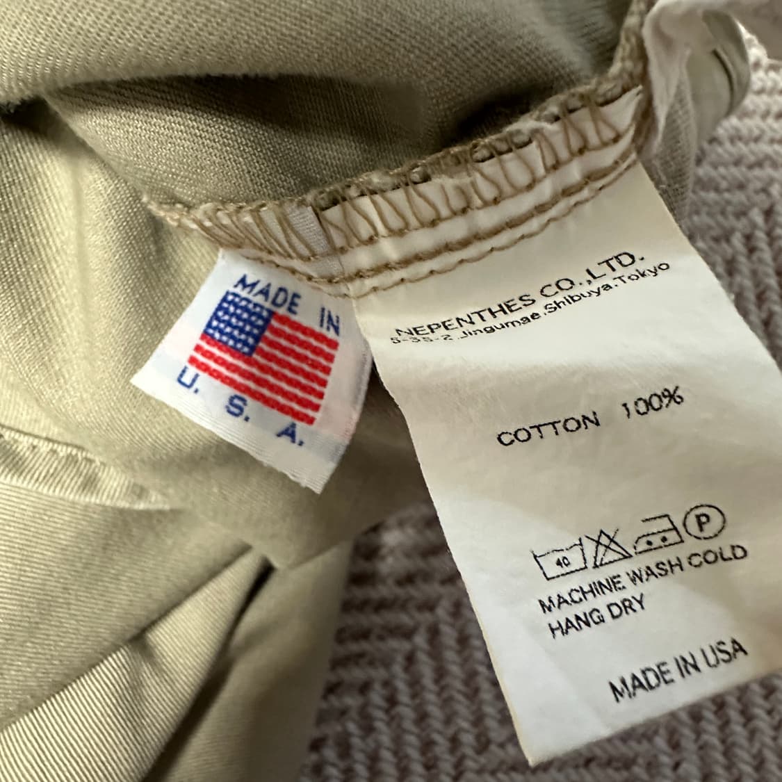 NEPENTHES usa made cotton shirt 상품이미지4