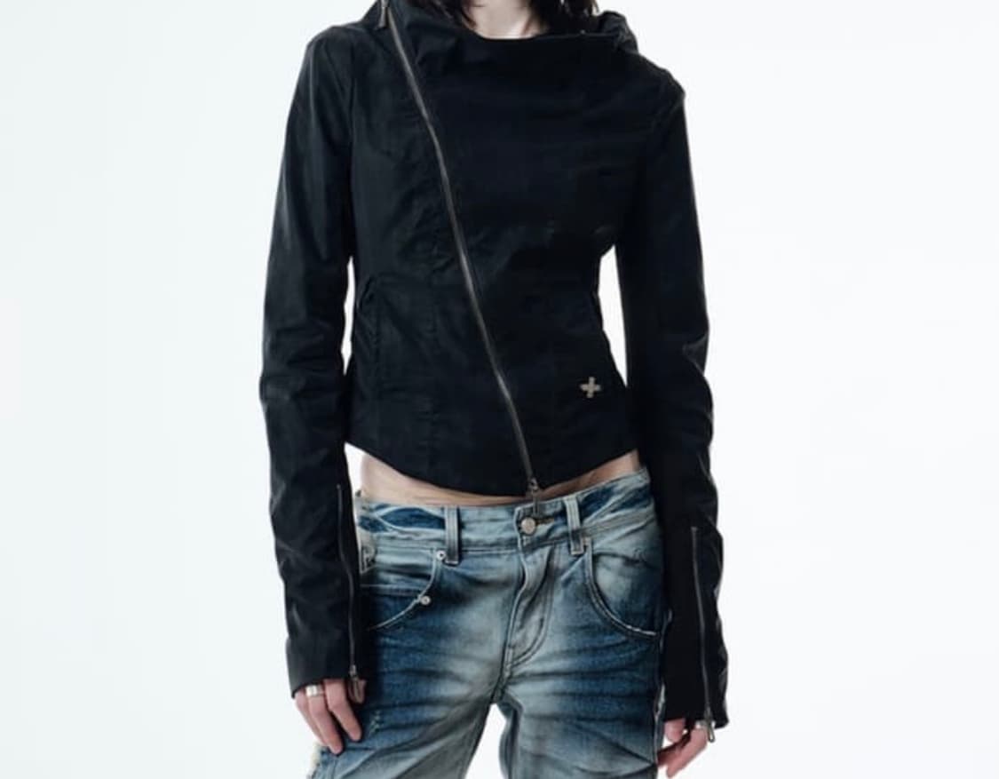 2000아카이브스 KAEL DRAPED JACKET (BLACK) 상품이미지2