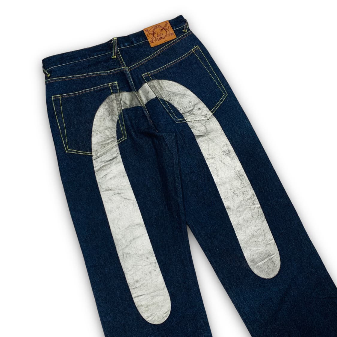 에비수 빅로고 실버모드 데님 팬츠 상품이미지2