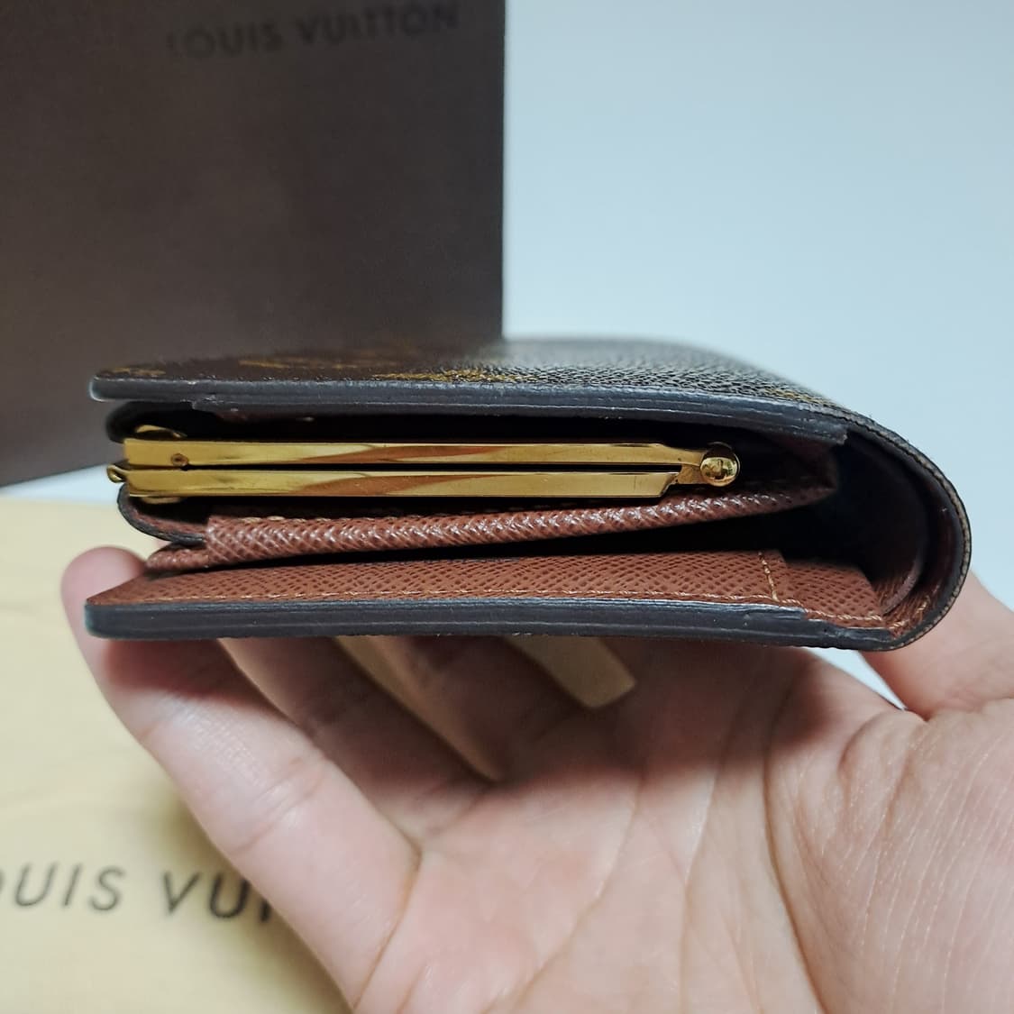 [100%/정품] 루이비통 모노그램 프렌치 퍼스 중지갑, 루이비통지갑 상품이미지10
