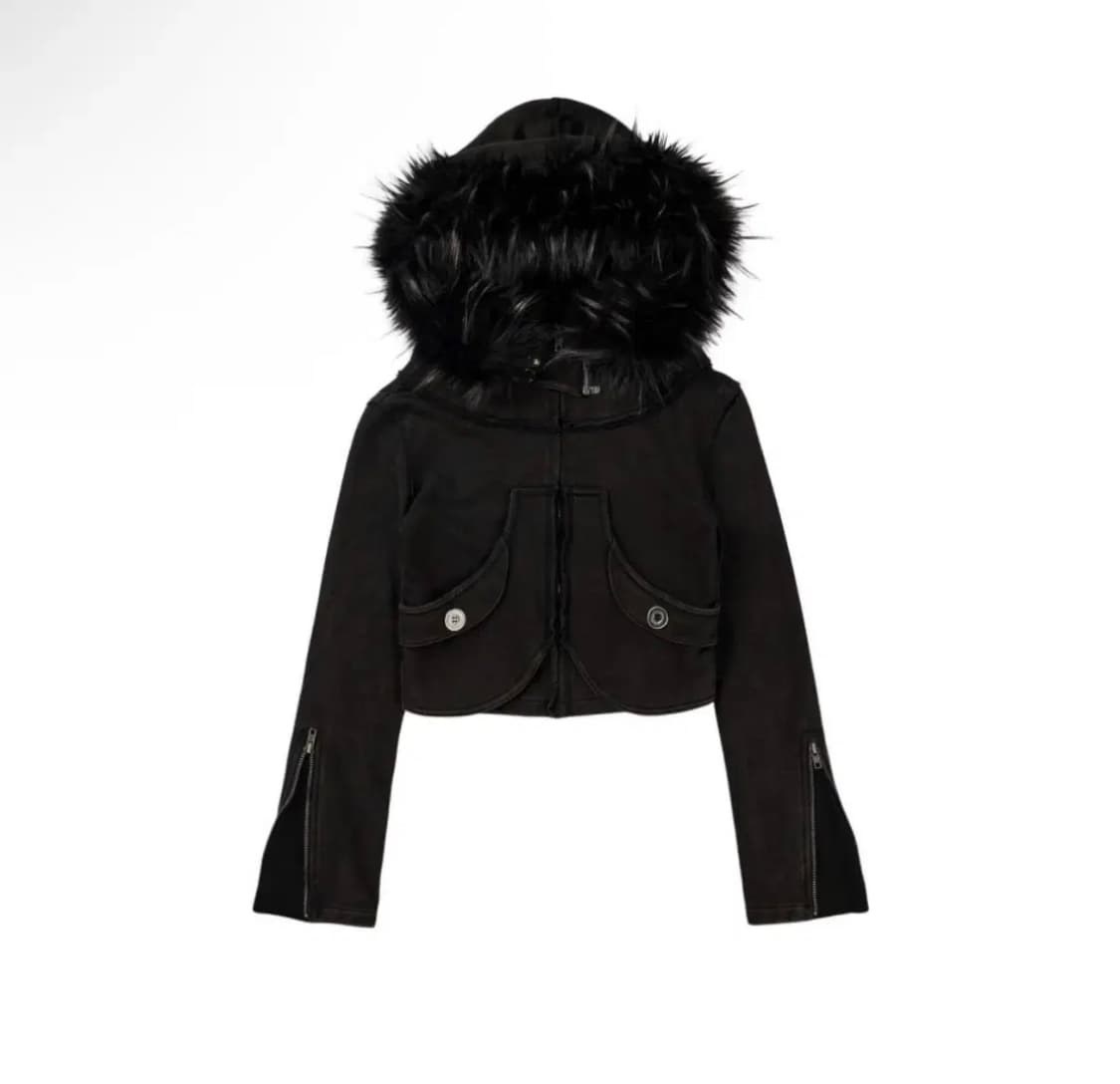 Bonienkiye 보니앤키예 퍼 후드집업 3사이즈 구매 상품이미지1