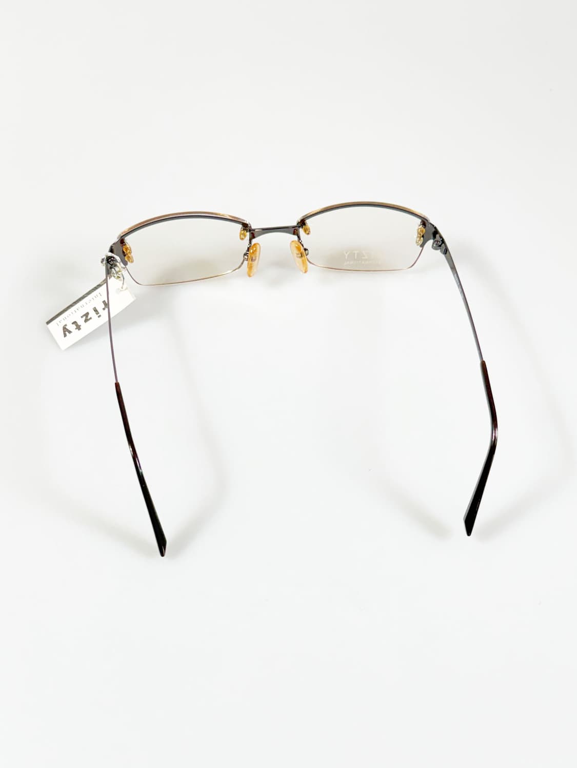 RITZY 반무테 스퀘어 메탈 프레임 빈티지 안경 상품이미지6